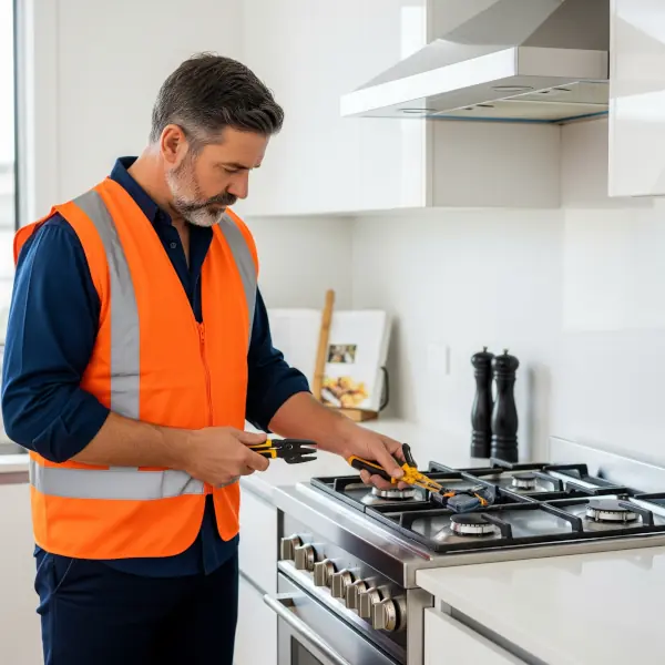 Gas Plumber Check Stove Top